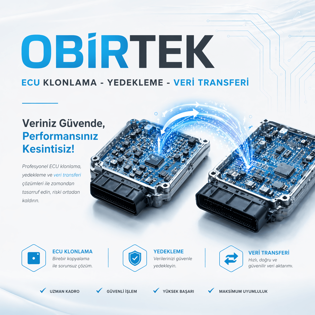 OBİRTEK ECU KLONLAMA - YEDEKLEME - VERİ TRANSFERİ