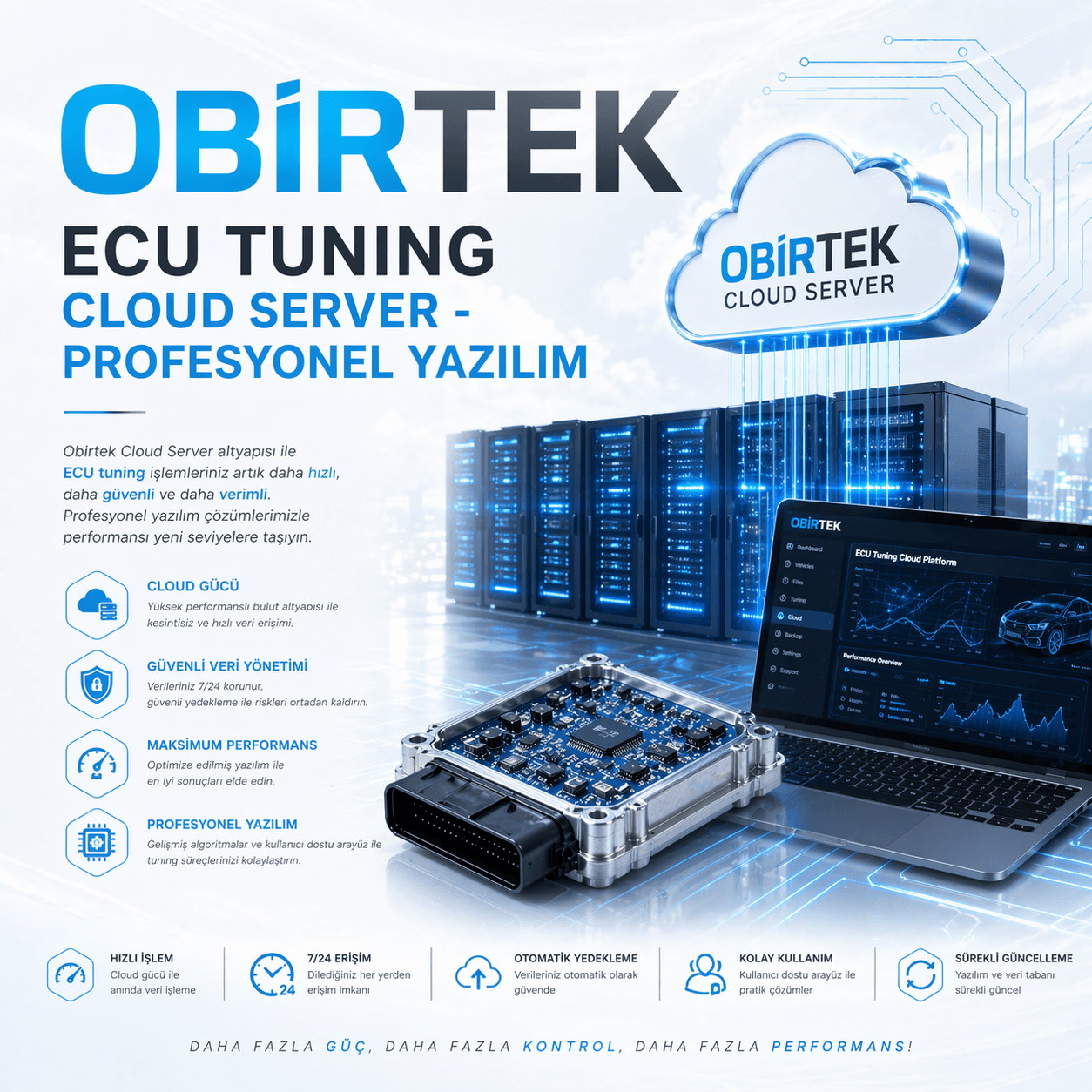 OBİRTEK ECU TUNING CLOUD SERVER - PROFESYONEL YAZILIM